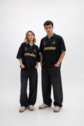 Paraiso Black & Forest Green Oversized Polo Jersey