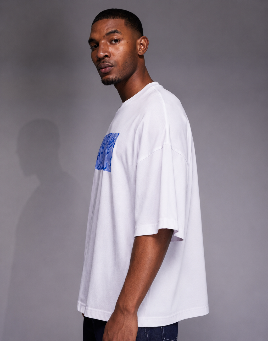 BOSS Monogram Graphic Oversized T-Shirt – White