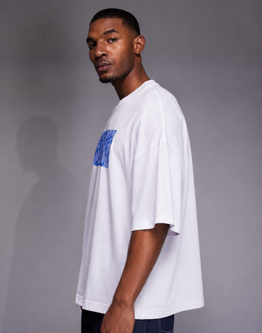 BOSS Monogram Graphic Oversized T-Shirt – White