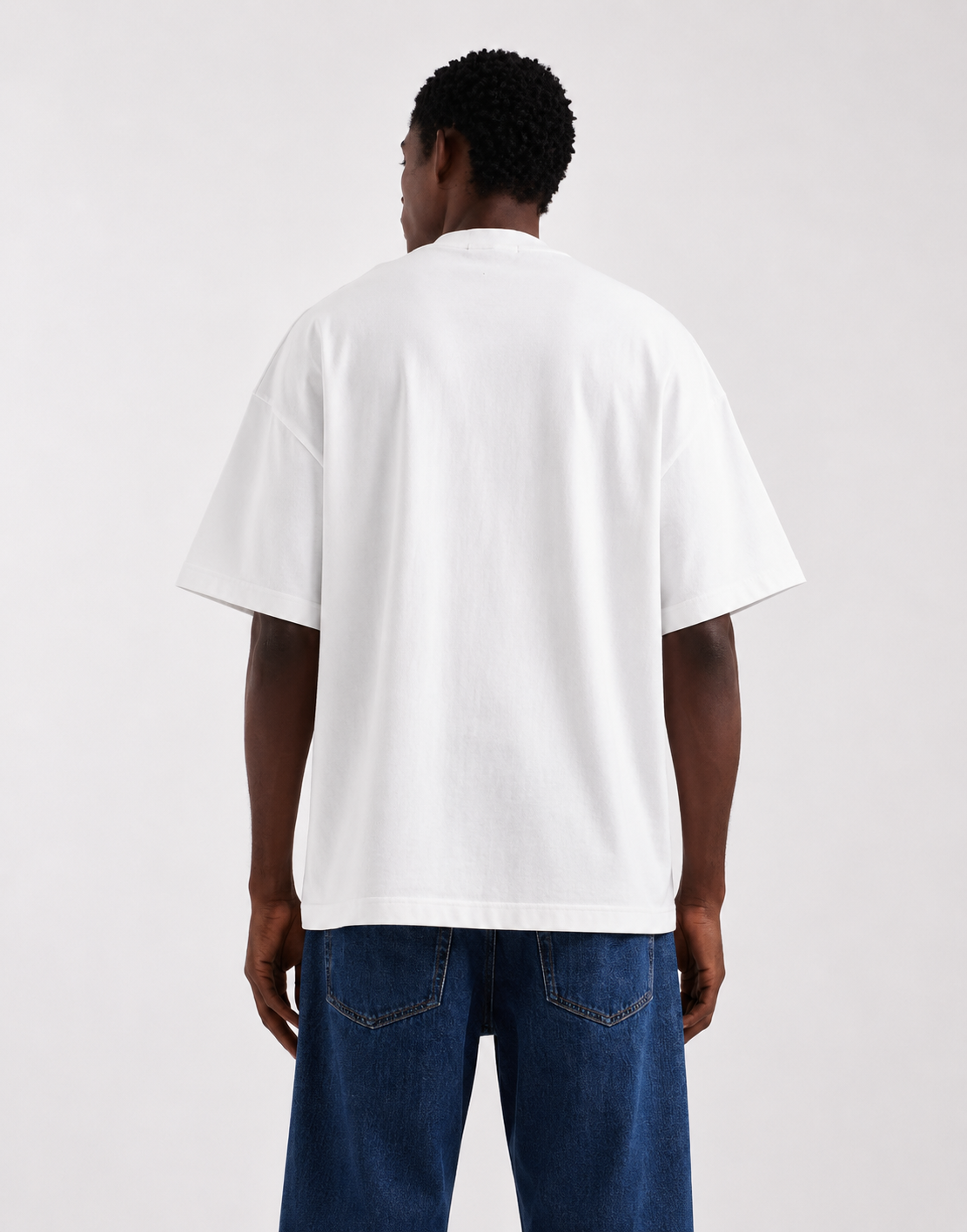 Fred Perry Blue Box Logo Oversized Tee – White