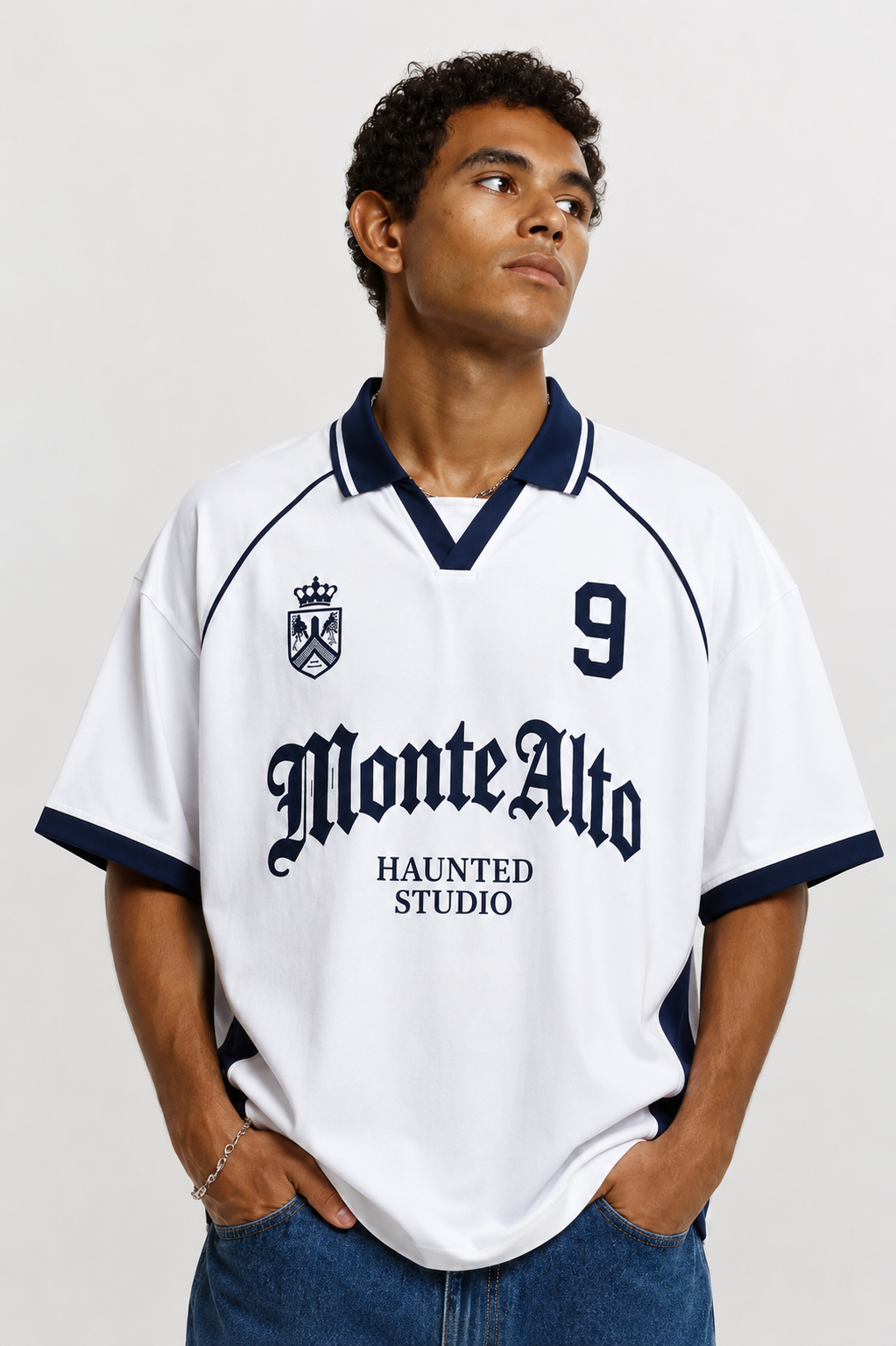 Monte Alto White Oversized Polo Jersey
