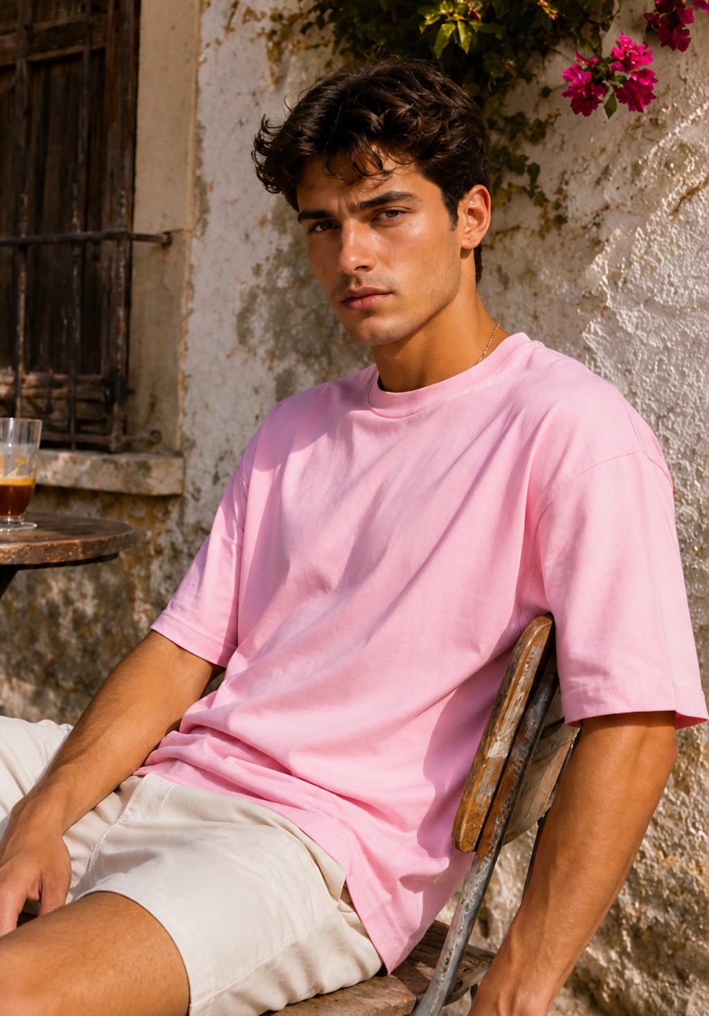 AMICI Essential Oversized T-Shirt – Baby Pink