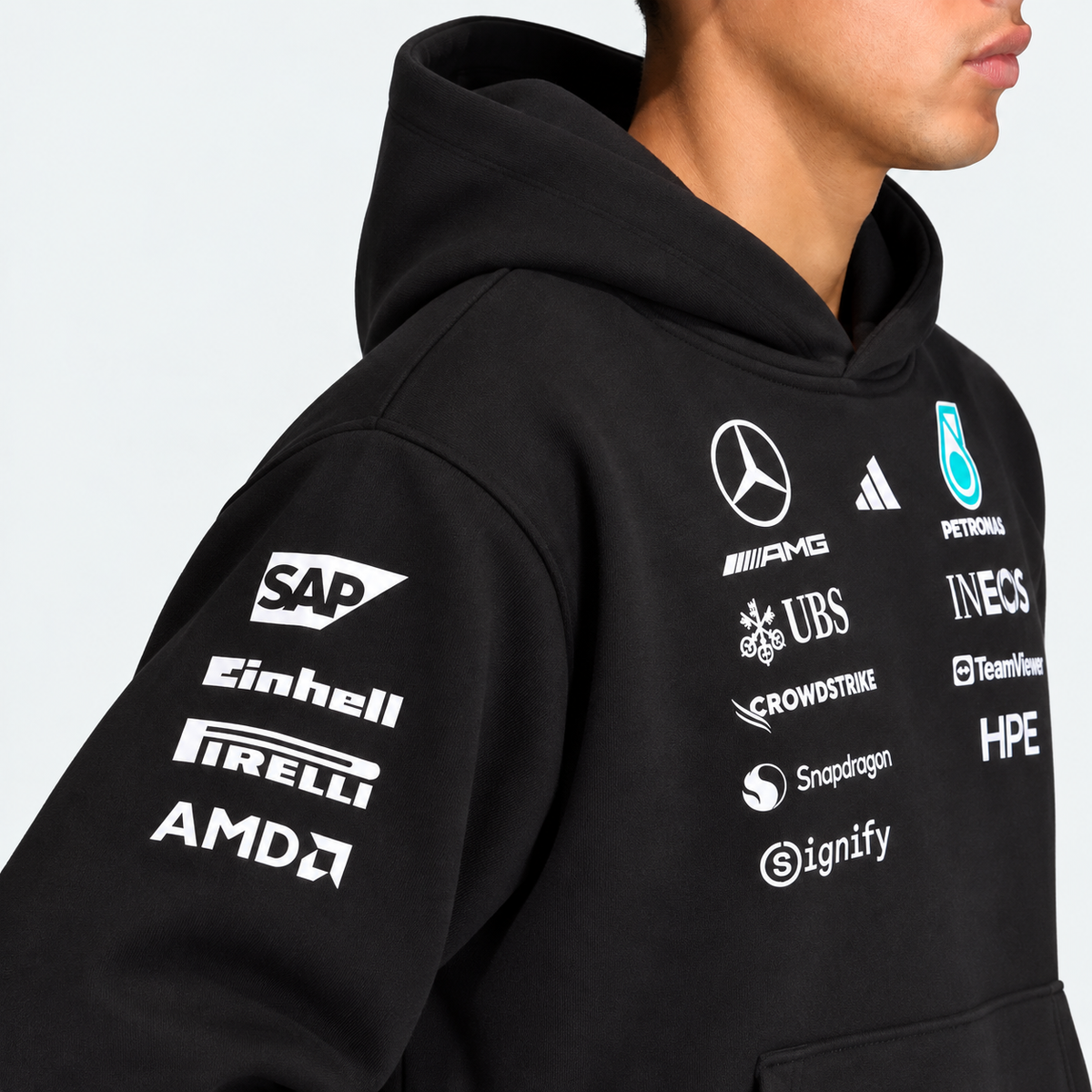 Mercedes-AMG Petronas F1 Black Racing Hoodie