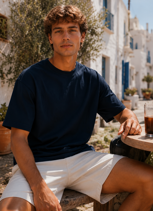 AMICI Essential Oversized T-Shirt – Navy