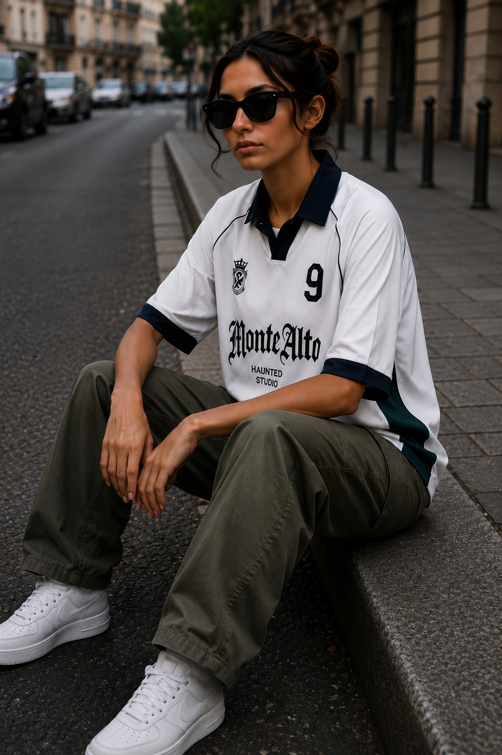 Monte Alto White Oversized Polo Jersey