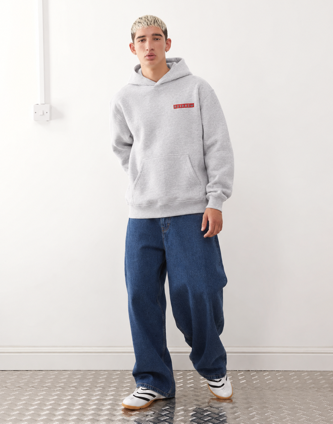 adidas Originals Grey Graphic Hoodie