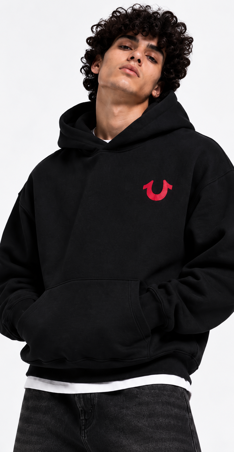 True Religion Black Graphic Hoodie