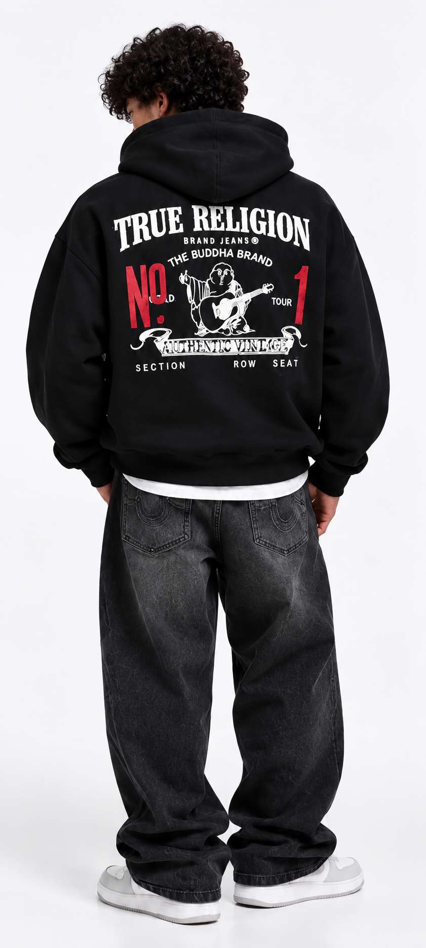 True Religion Black Graphic Hoodie