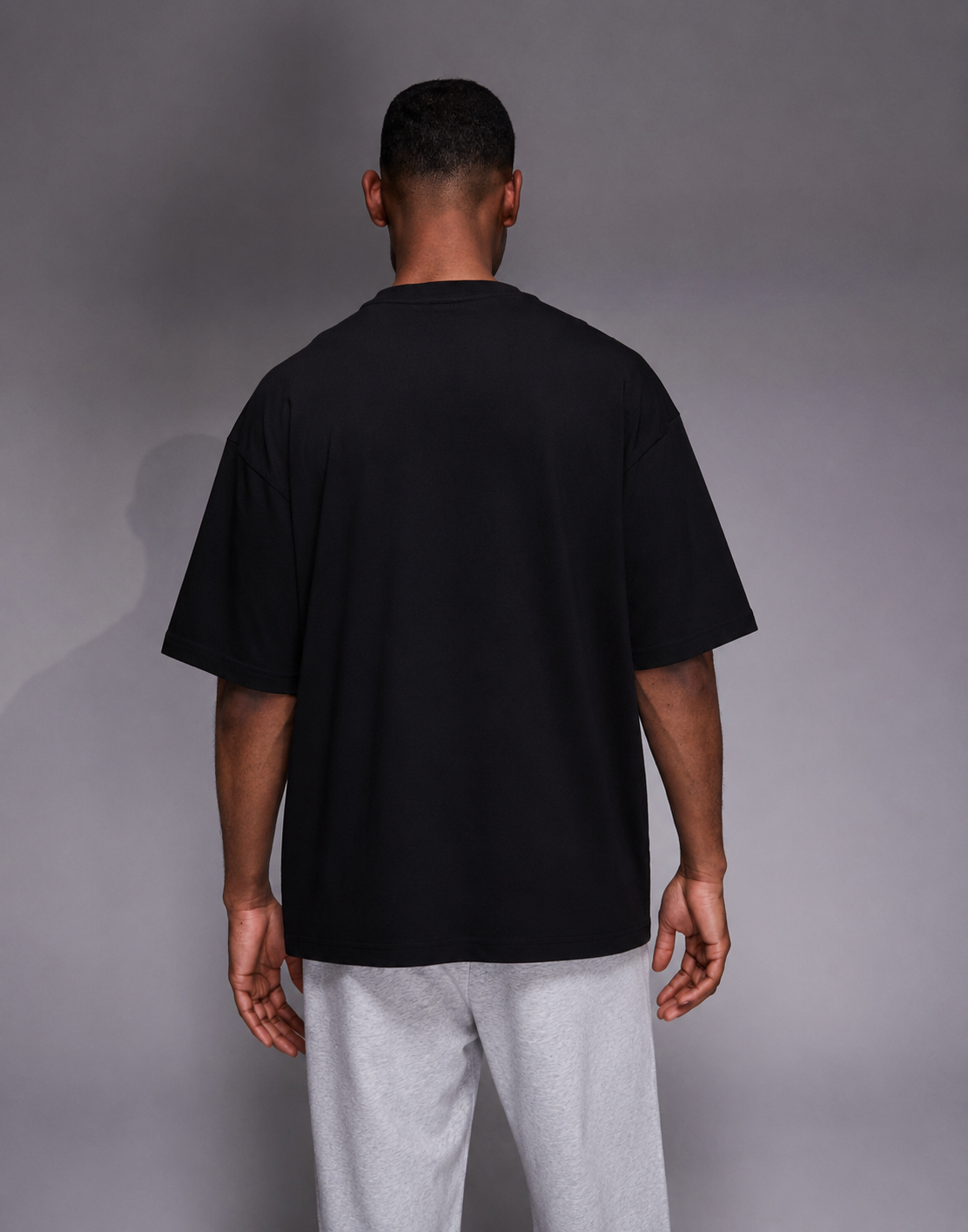HUGO Blue Box Logo Oversized T-Shirt – Black