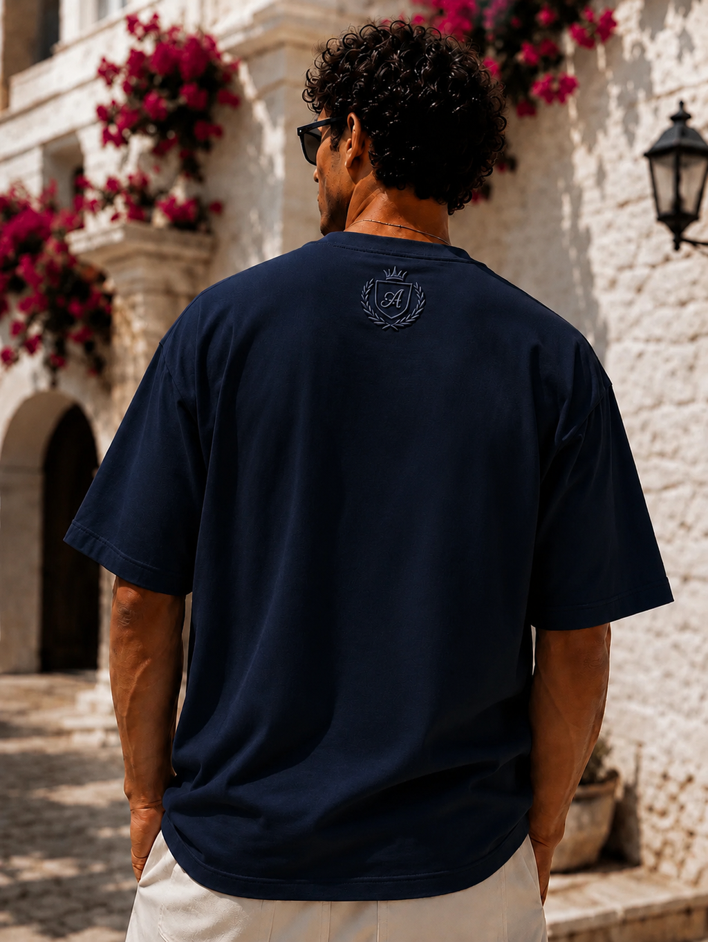 AMICI Navy Oversized Tee – Midnight Coastal Collection