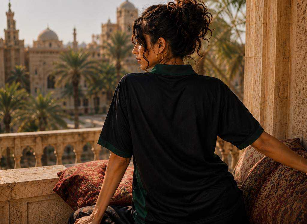 AMICI FC — Palestine Jersey– Black & Emerald Green