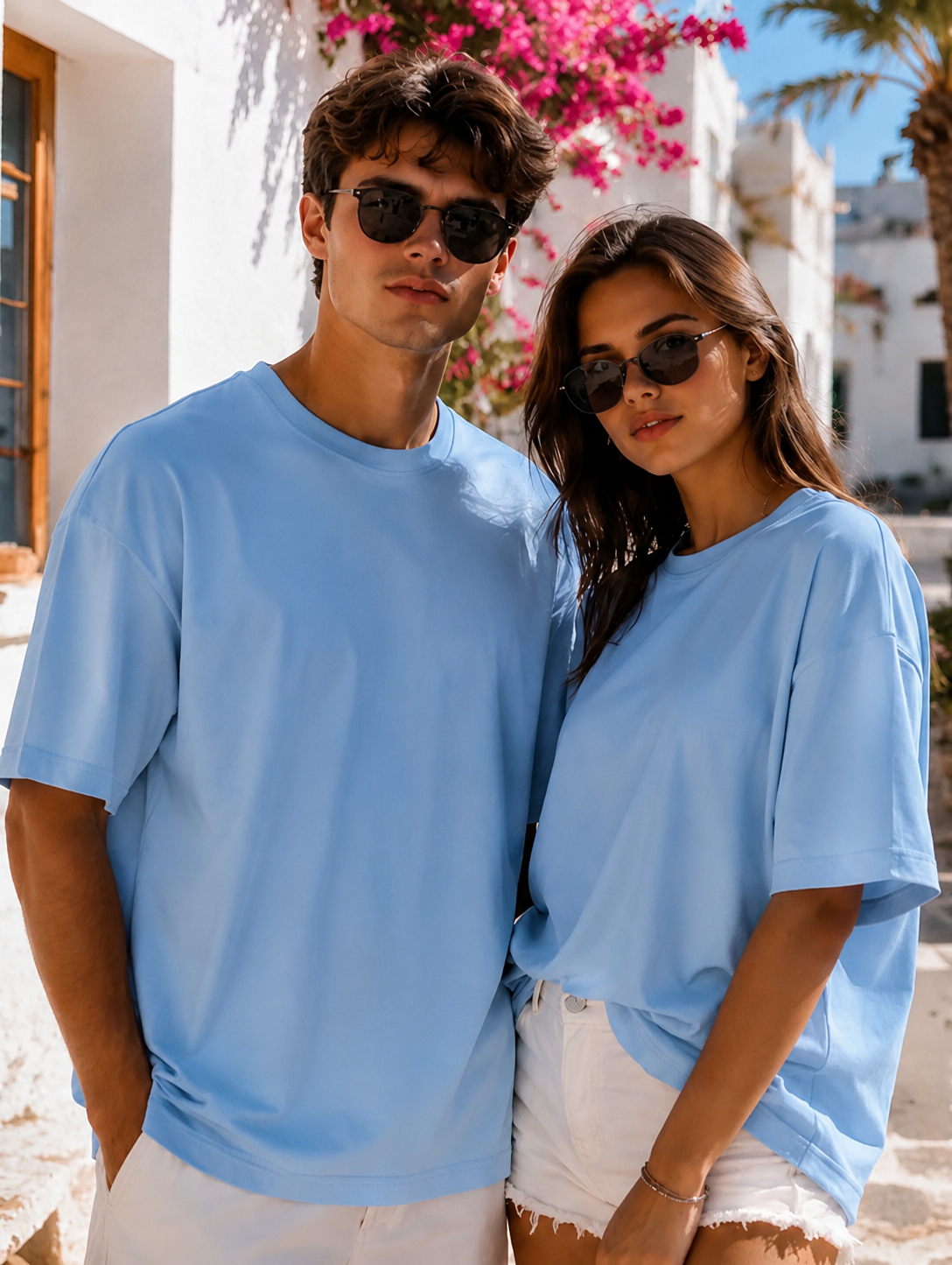 AMICI Essential Oversized T-Shirt – Baby Blue