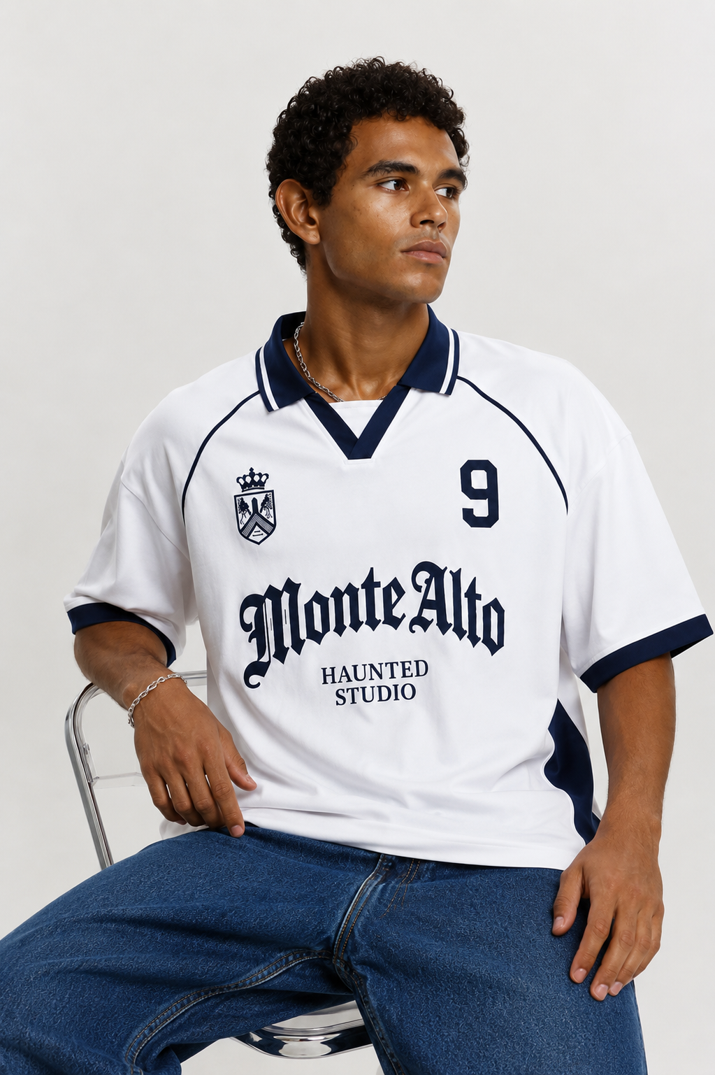 Monte Alto White Oversized Polo Jersey