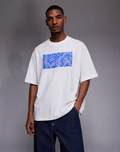 BOSS Monogram Graphic Oversized T-Shirt – White
