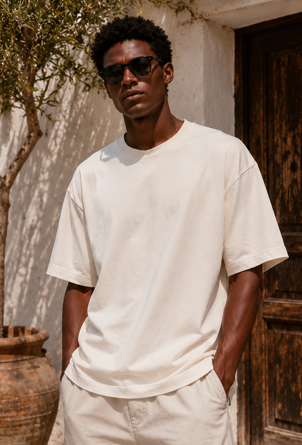 AMICI Essential Oversized T-Shirt – Cream