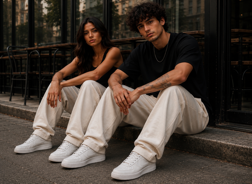 AMICI Premium Sweatpants – Cream