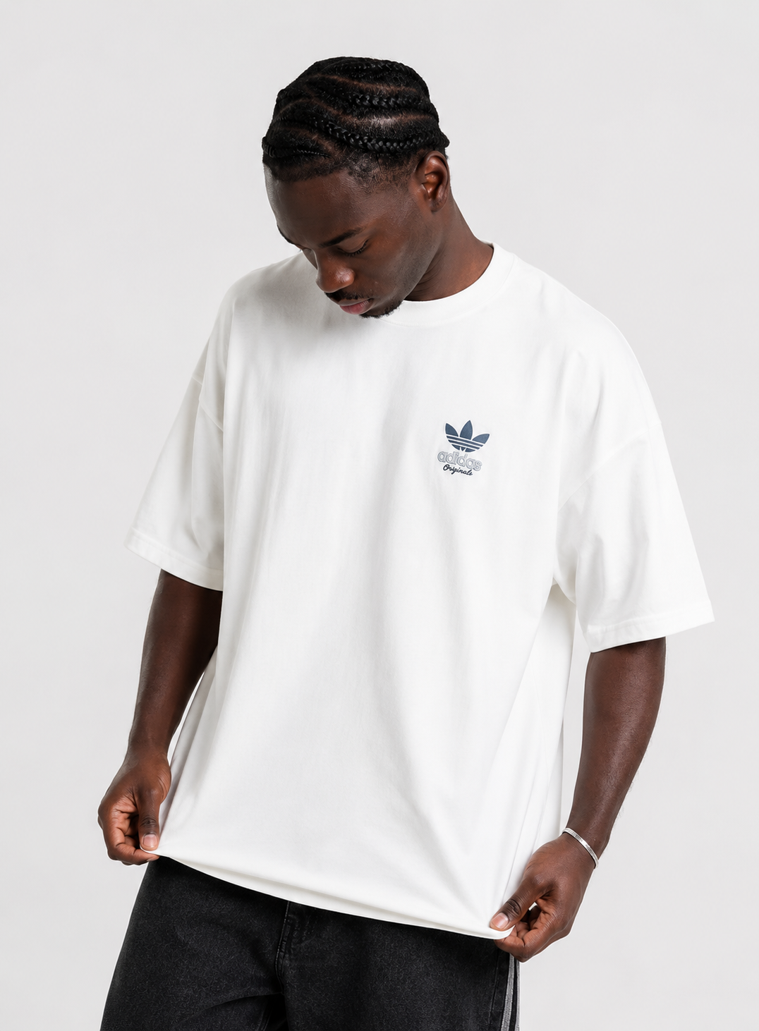 Adidas Originals Bubble Logo Oversized White