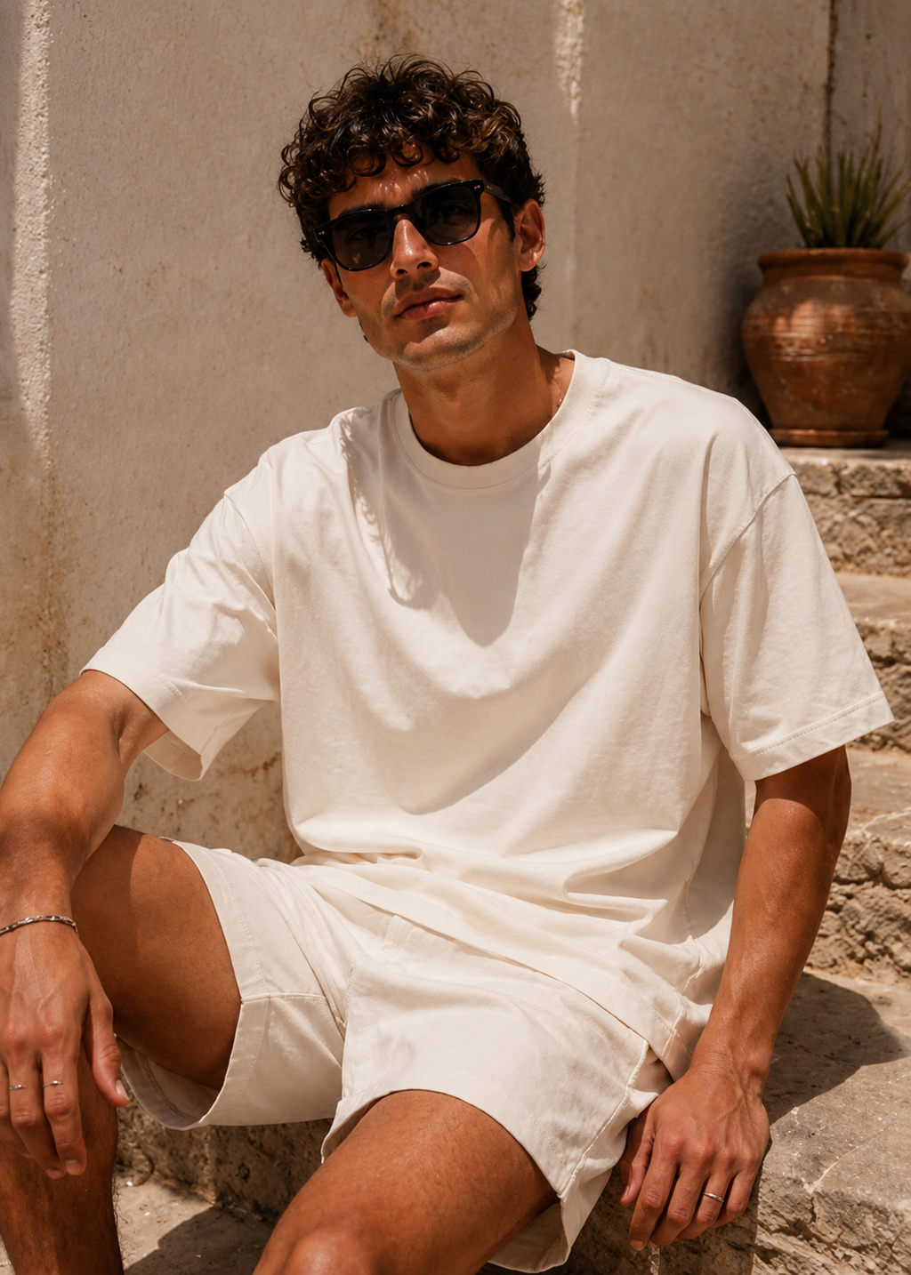 AMICI Essential Oversized T-Shirt – Cream