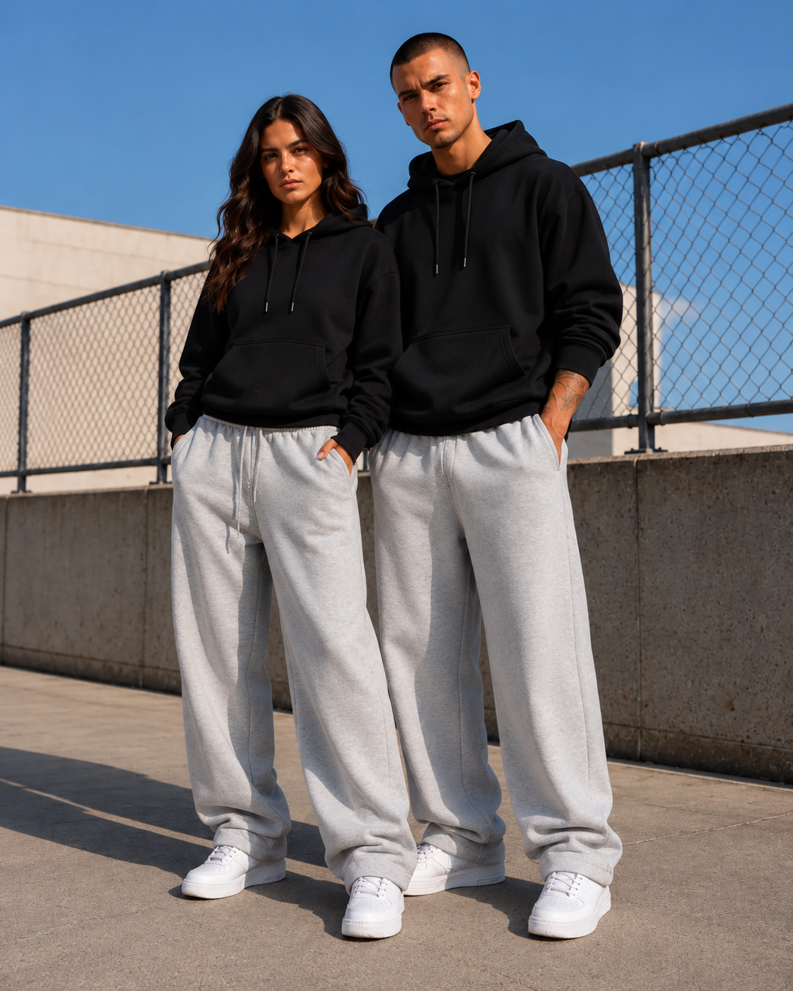 AMICI Premium Sweatpants – Heather Grey