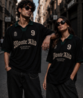 Monte Alto Black & Forest Green Oversized Polo Jersey