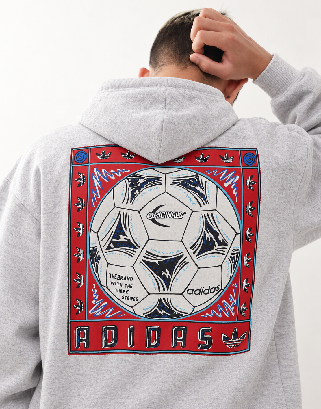 adidas Originals Grey Graphic Hoodie