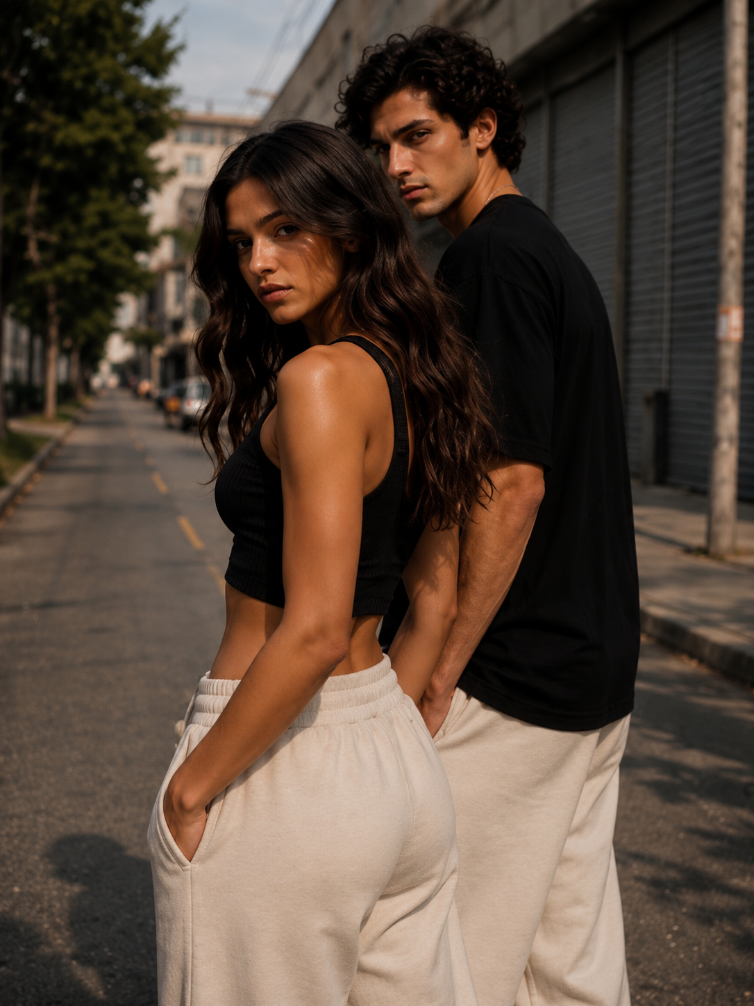AMICI Premium Sweatpants – Cream