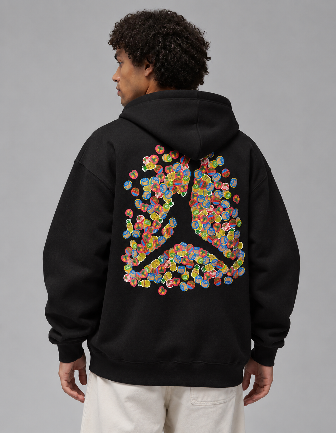 Nike Jordan Black Graphic Hoodie – Oversized Fit