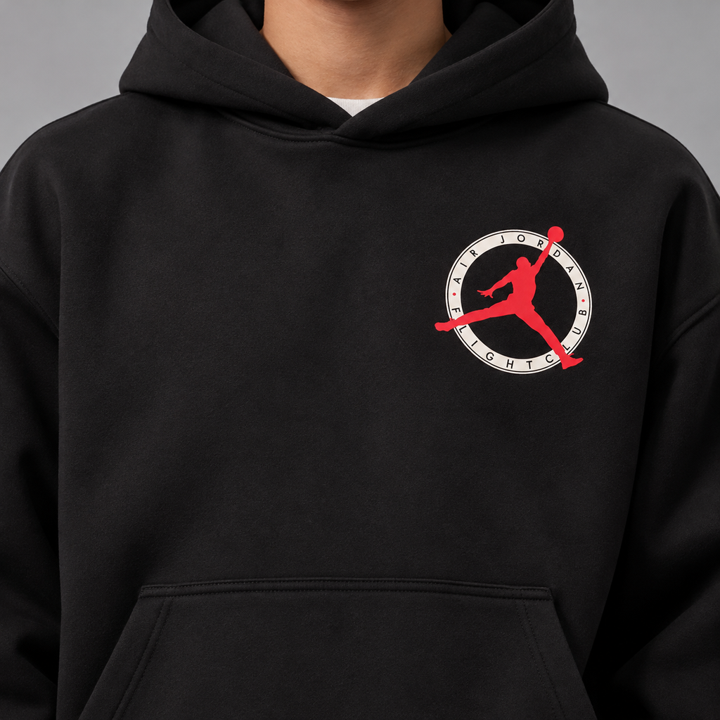 Air Jordan Black & Red Graphic Hoodie – Jordan Flight Collection