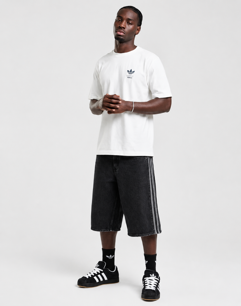 Adidas Originals Bubble Logo Oversized White