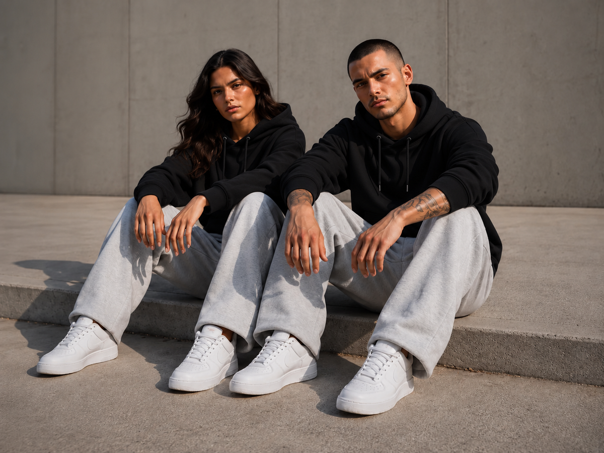 AMICI Premium Sweatpants – Heather Grey