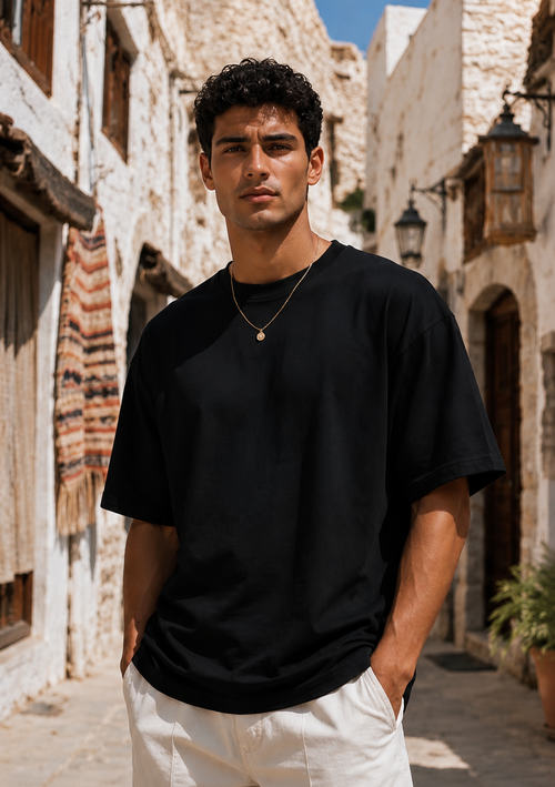 AMICI Essential Oversized T-Shirt – Black