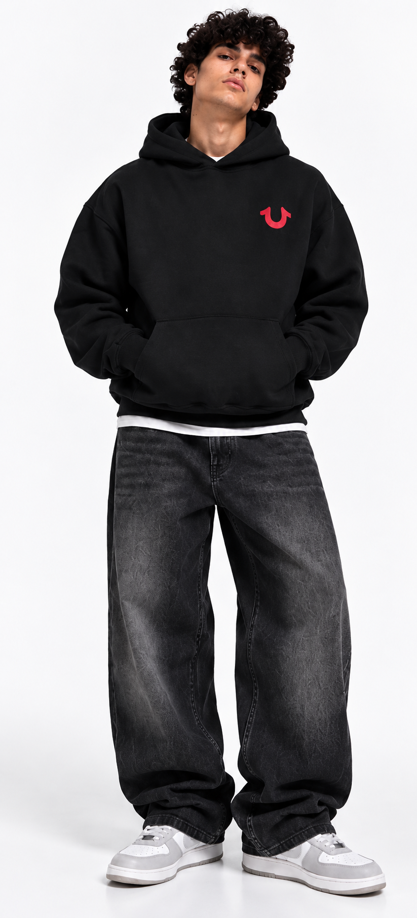 True Religion Black Graphic Hoodie