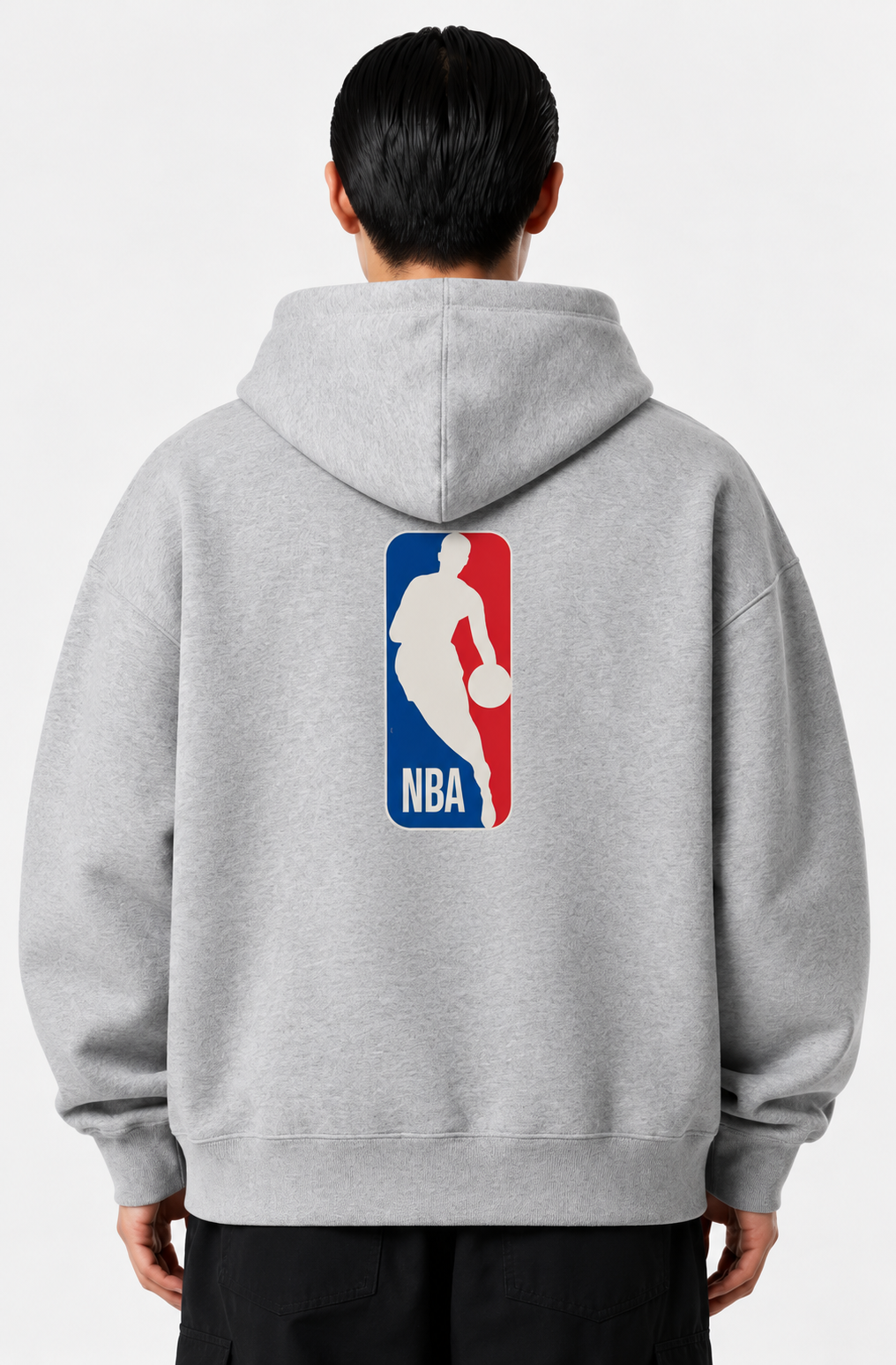 NBA Essentials Grey Oversized Hoodie