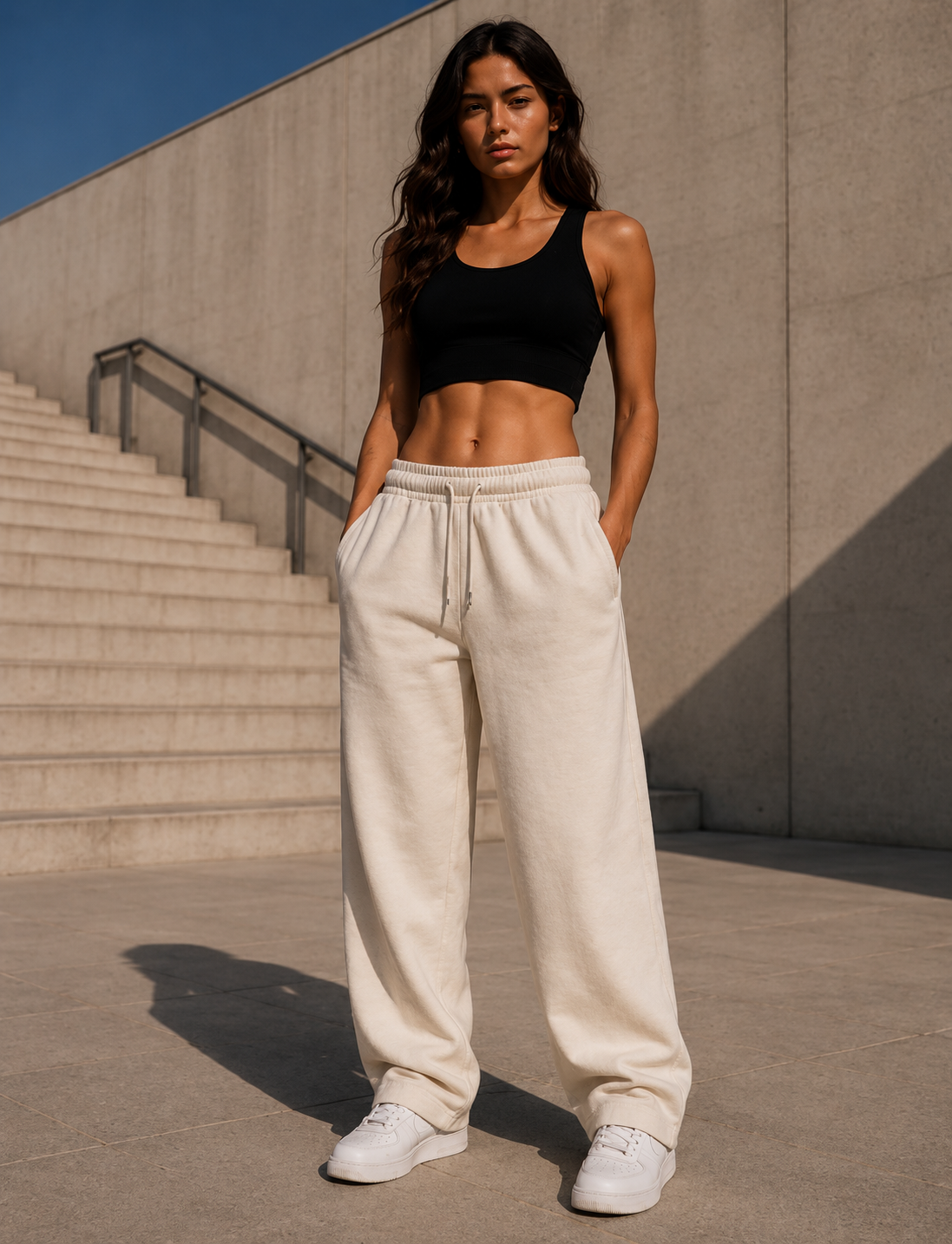 AMICI Premium Sweatpants – Cream