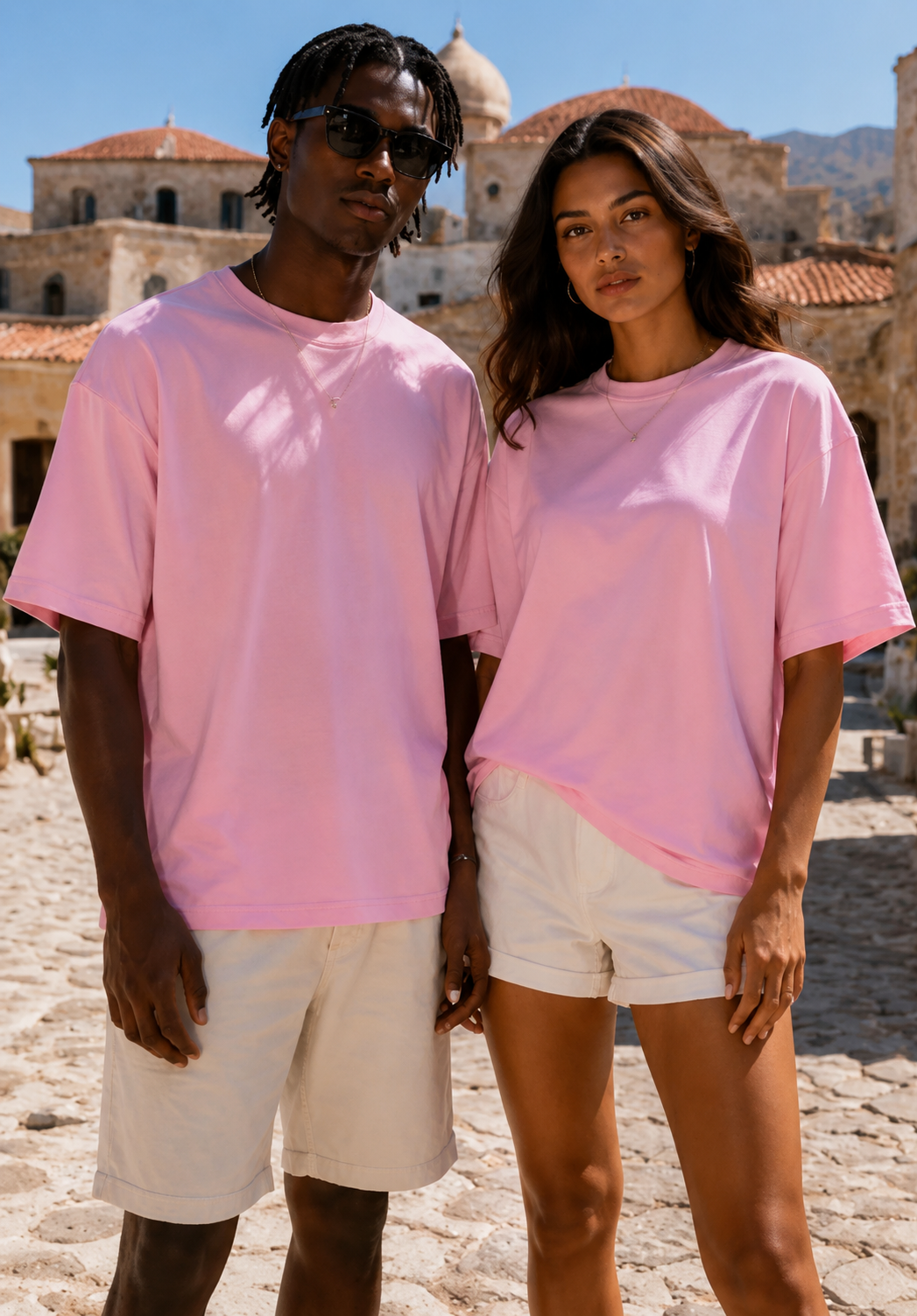 AMICI Essential Oversized T-Shirt – Baby Pink