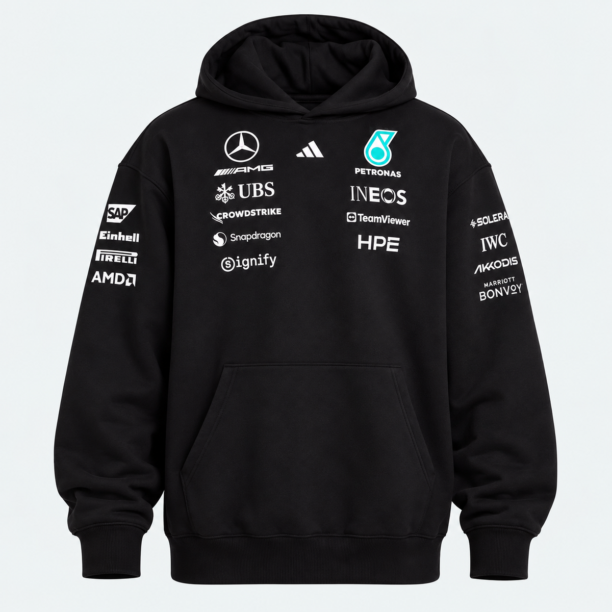 Mercedes-AMG Petronas F1 Black Racing Hoodie