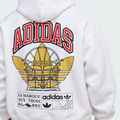 ADIDAS White Graphic Pullover Hoodie