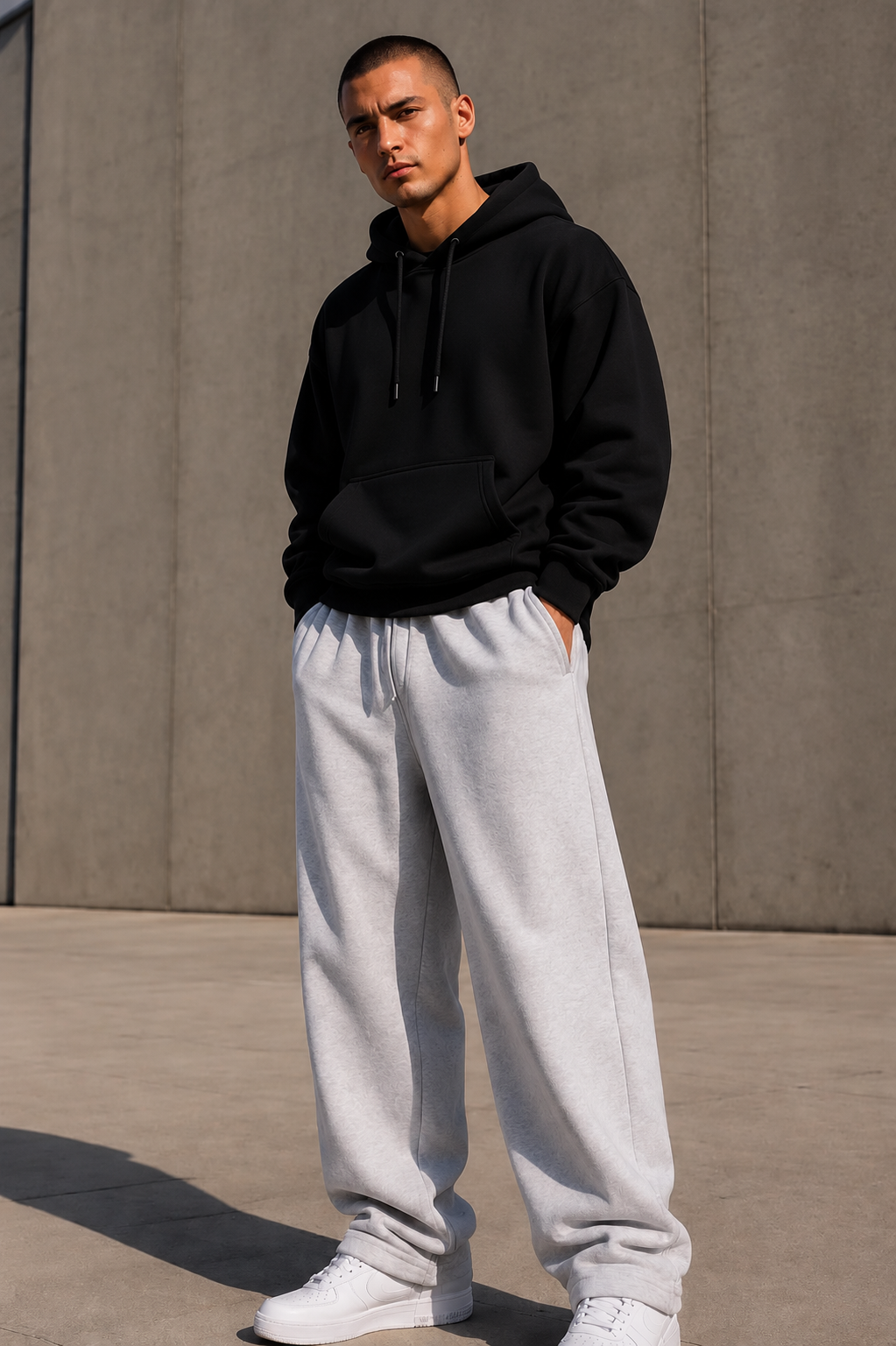 AMICI Premium Sweatpants – Heather Grey