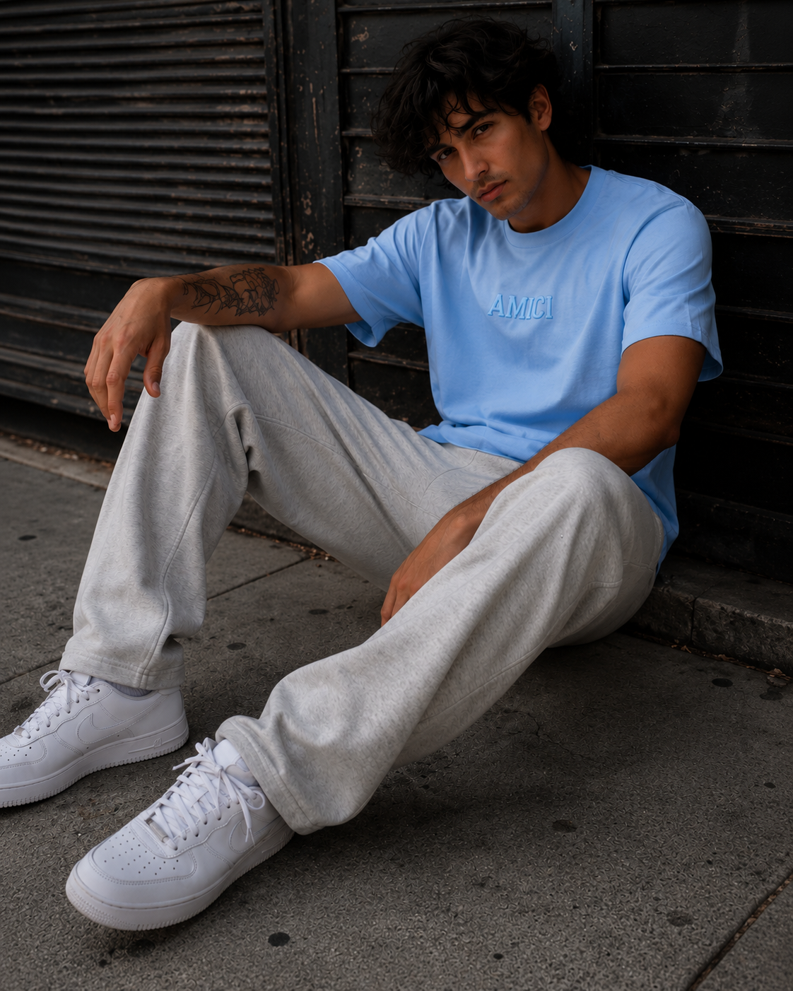 AMICI Premium Sweatpants – Heather Grey