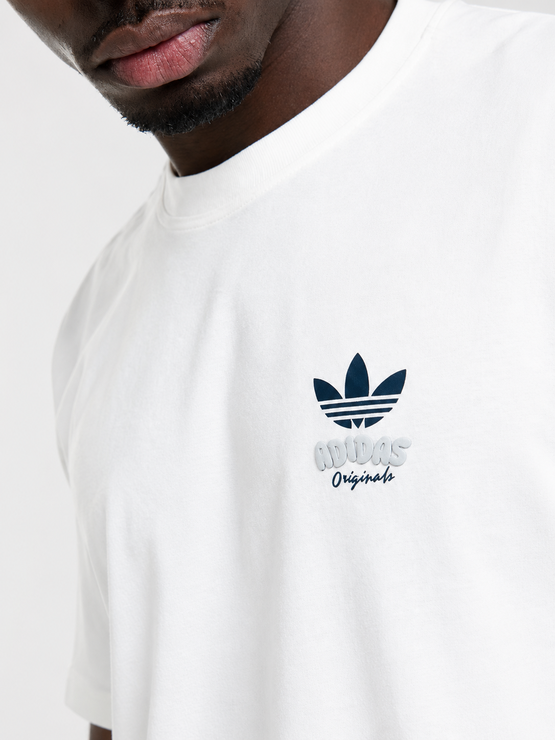 Adidas Originals Bubble Logo Oversized White