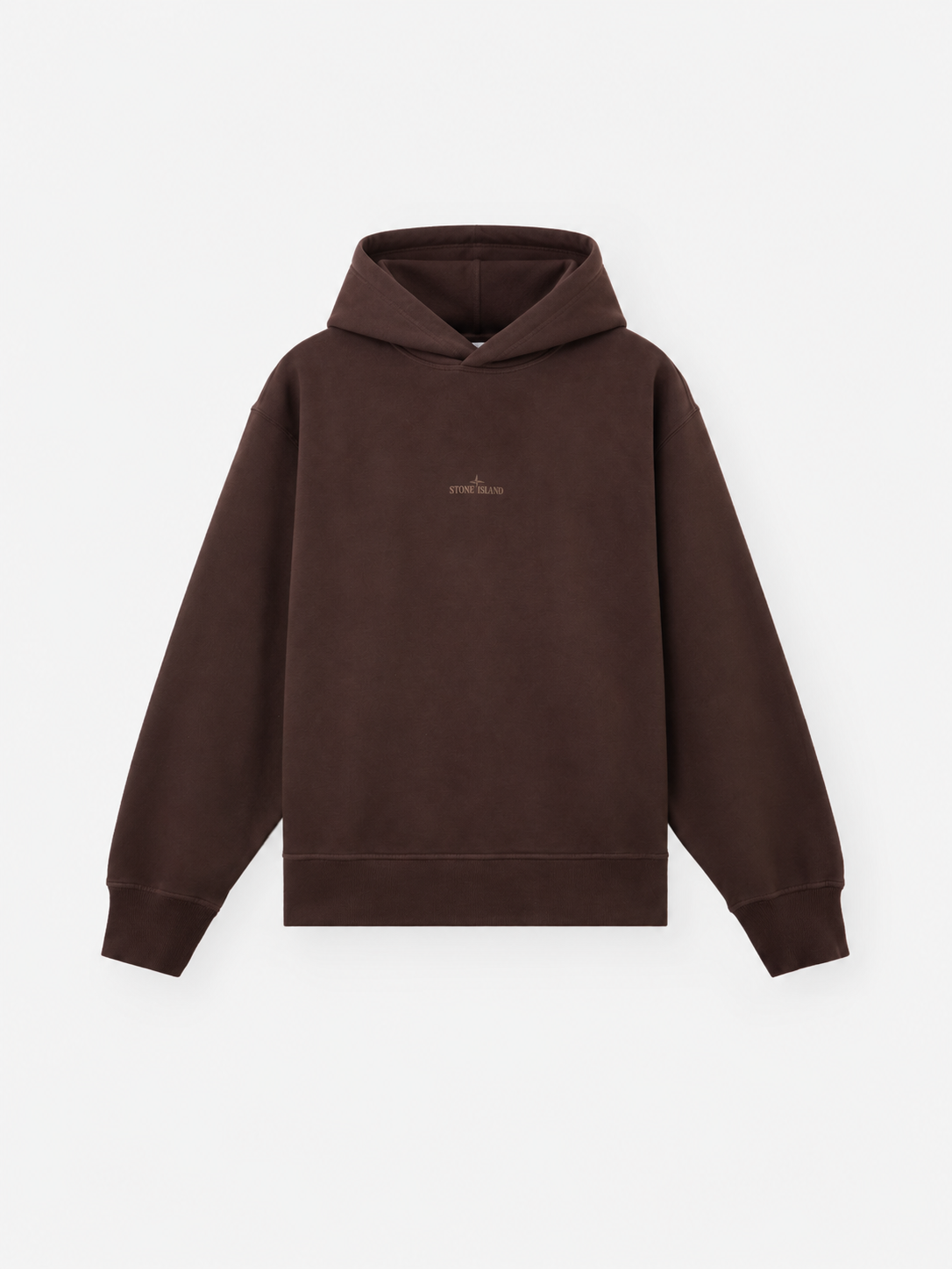 Stone Island Dark Brown Oversized Hoodie