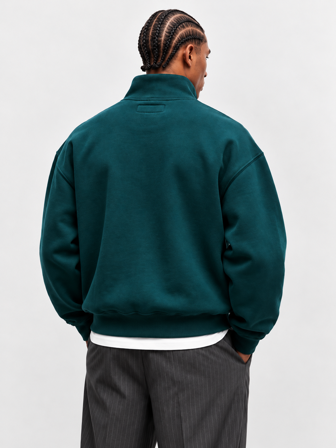 AMICI Petrol Half-Zip Sweatshirt