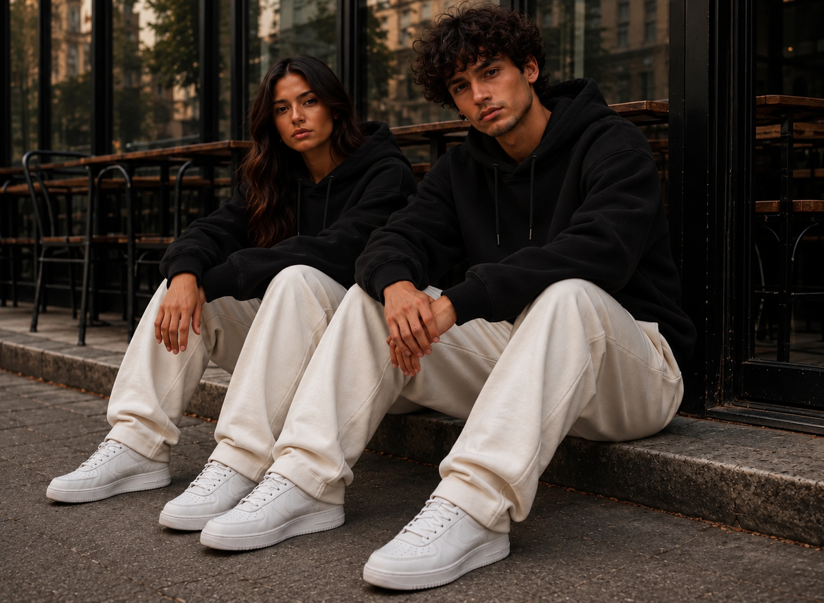 AMICI Premium Sweatpants – Cream