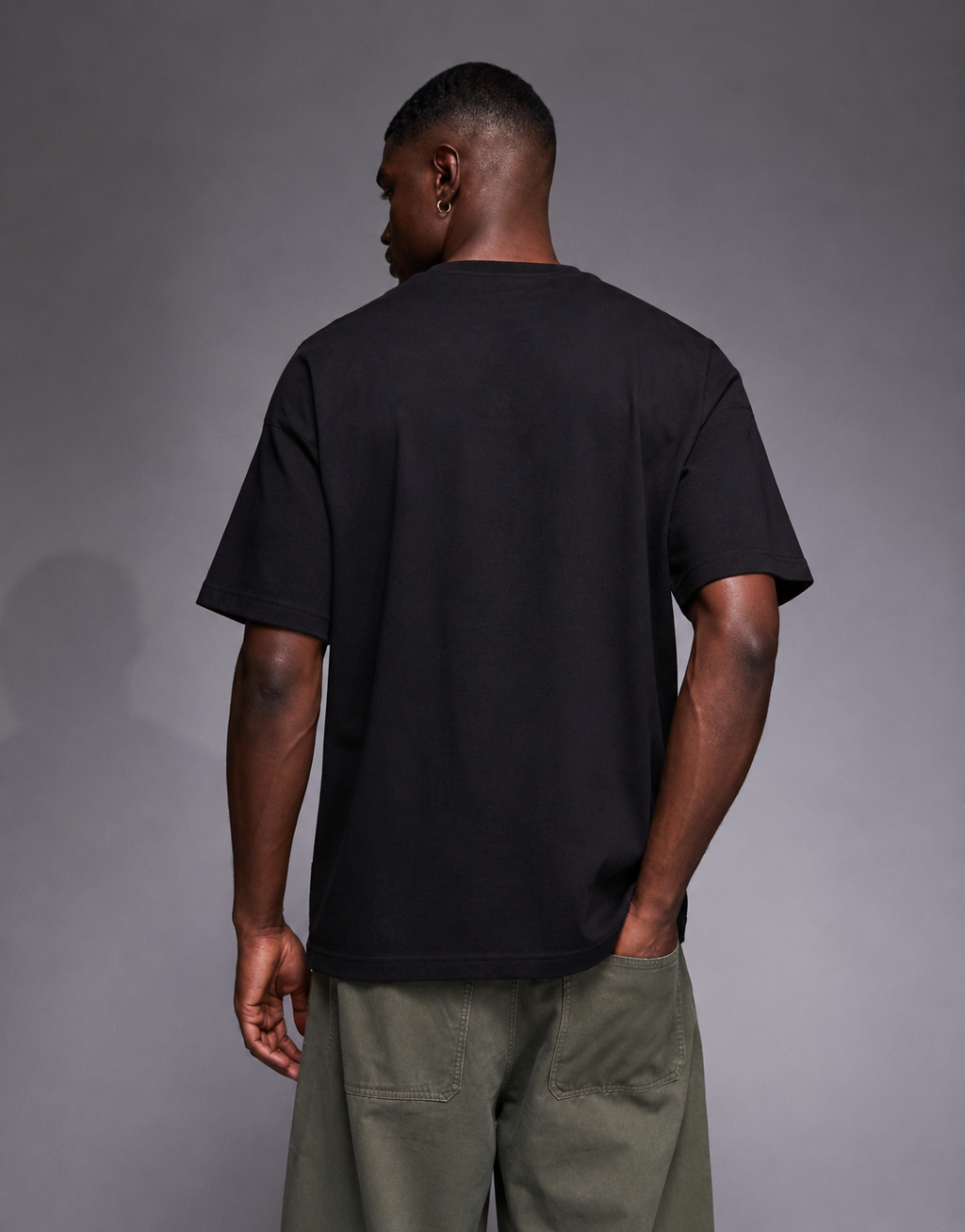 BOSS Camo Logo Oversized T-Shirt – Black