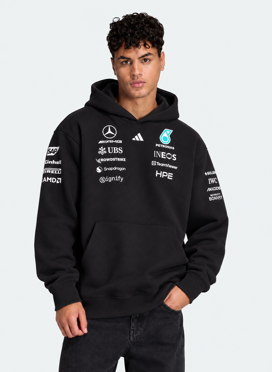 Mercedes-AMG Petronas F1 Black Racing Hoodie