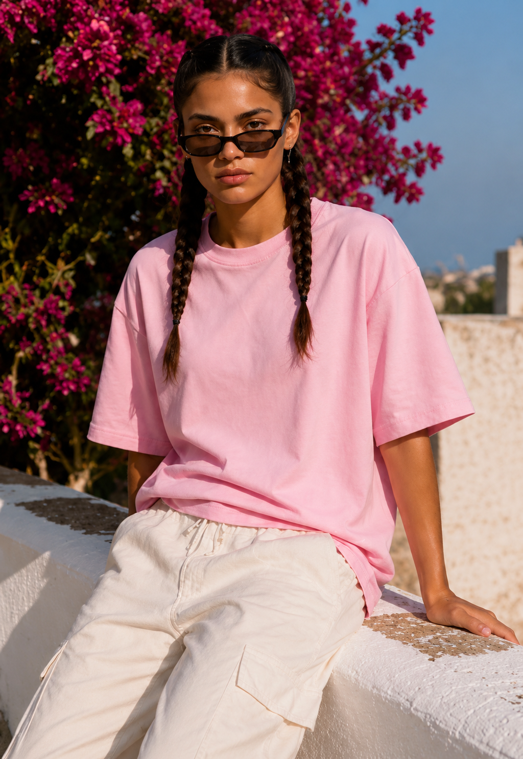 AMICI Essential Oversized T-Shirt – Baby Pink