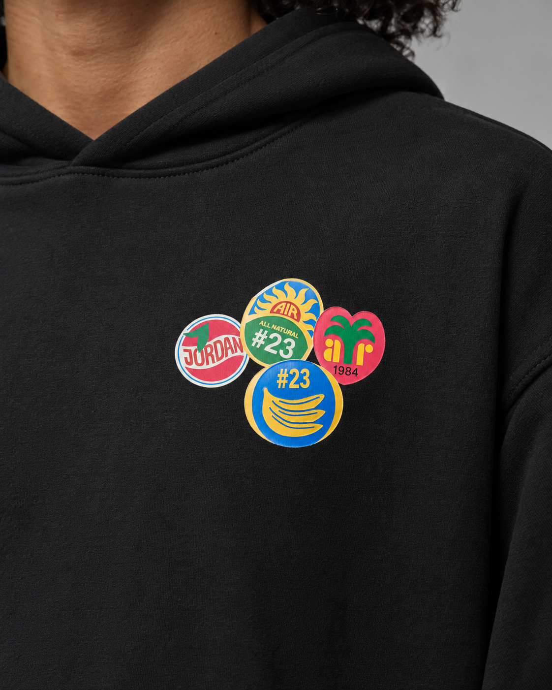 Nike Jordan Black Graphic Hoodie – Oversized Fit