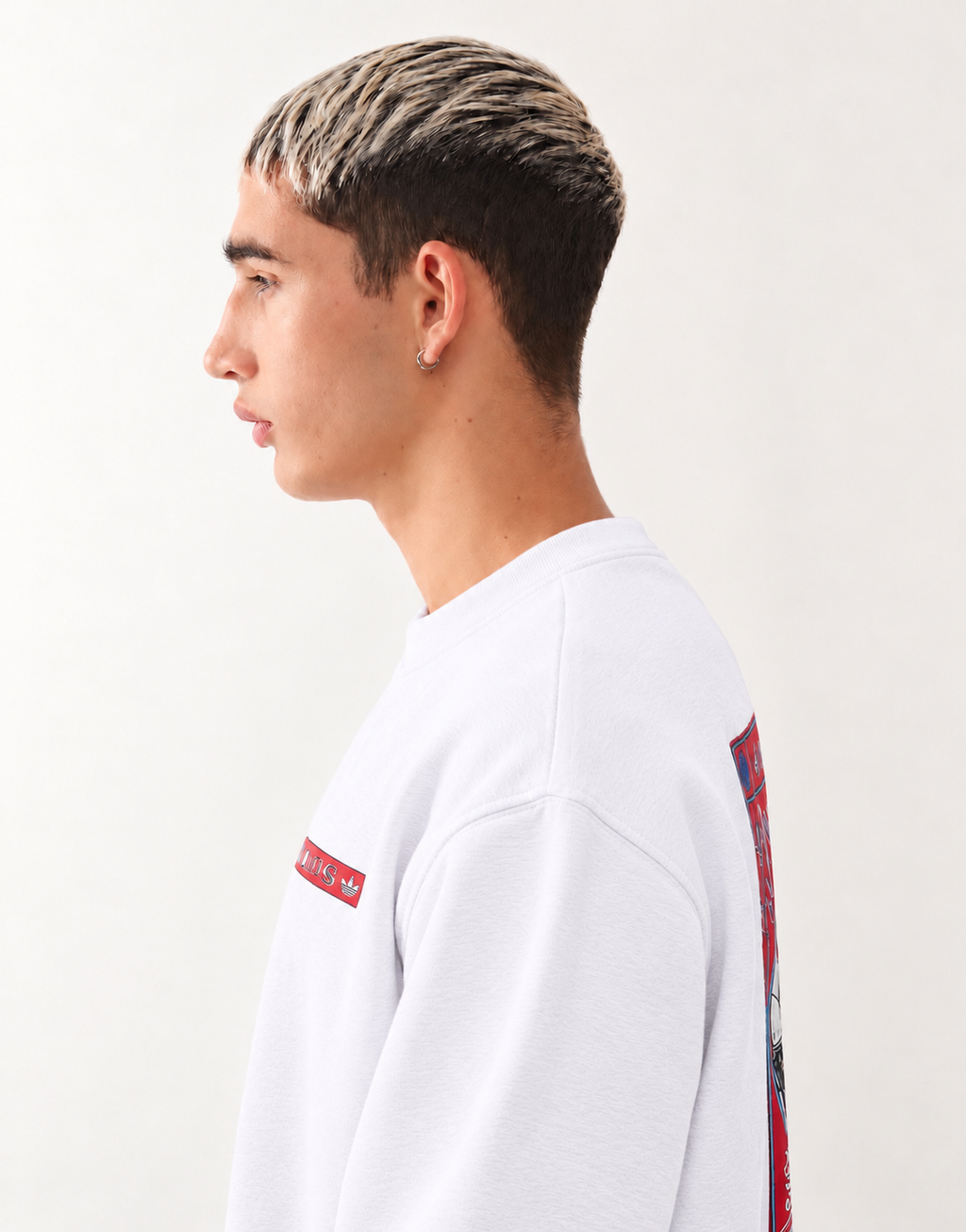 adidas Originals Football Graphic Crewneck Sweatshirt – White