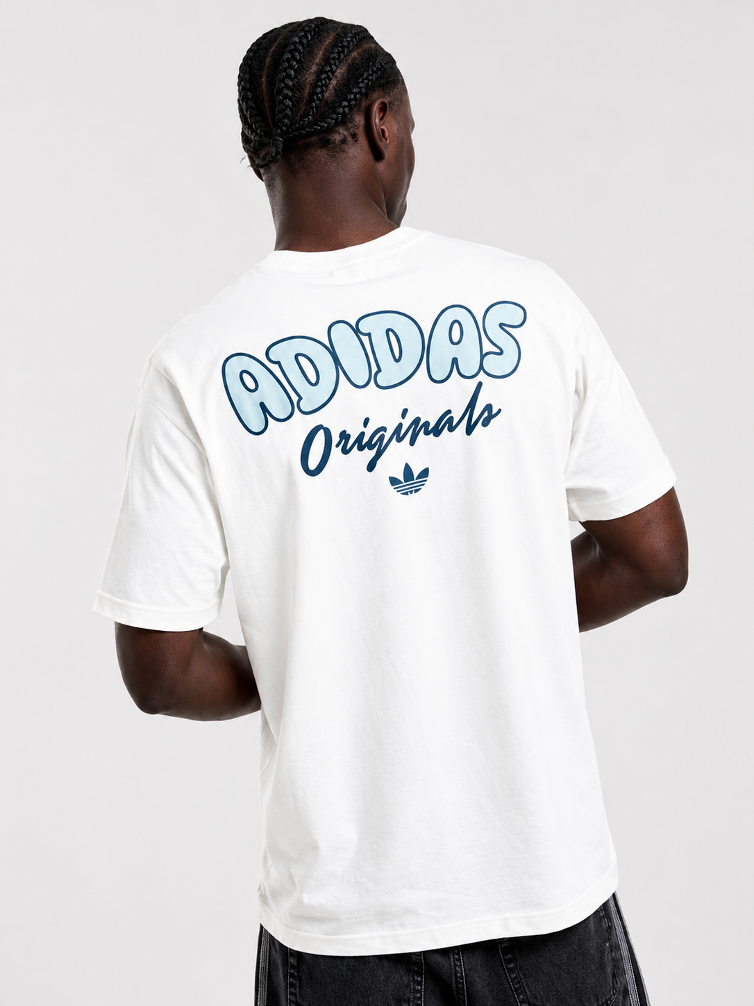 Adidas Originals Bubble Logo Oversized White