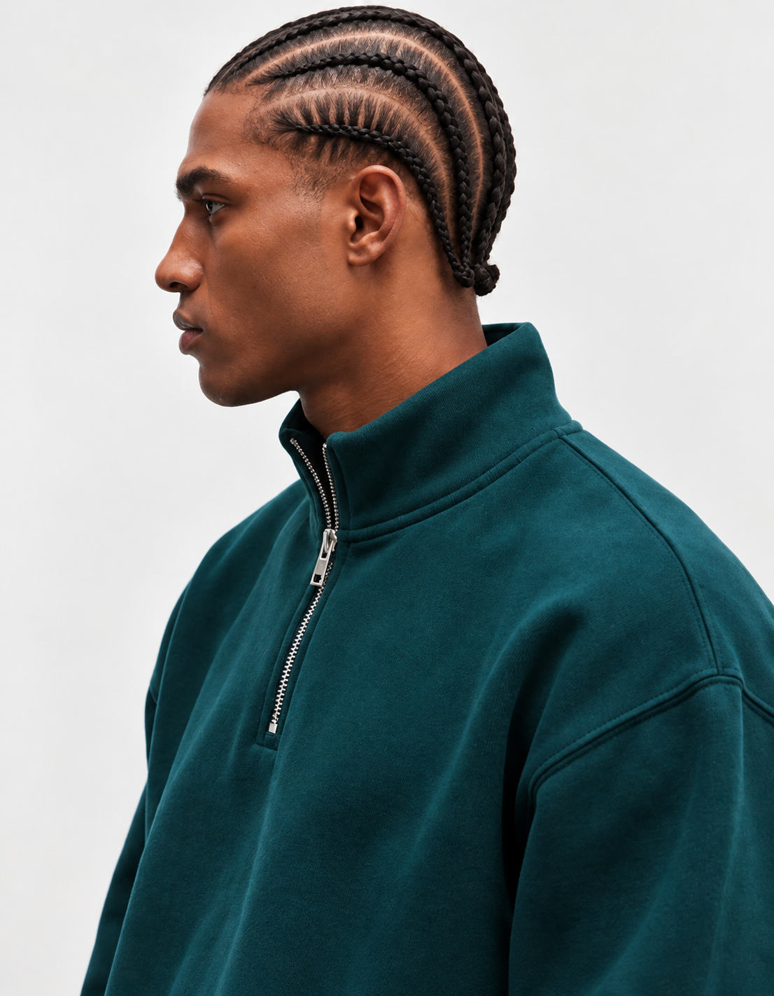 AMICI Petrol Half-Zip Sweatshirt